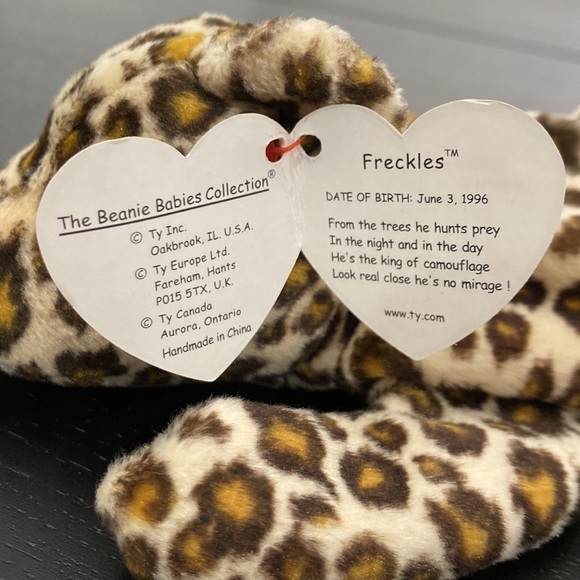 TY Beanie Baby “Freckles” the Leopard - 1996 - Picture 8 of 10